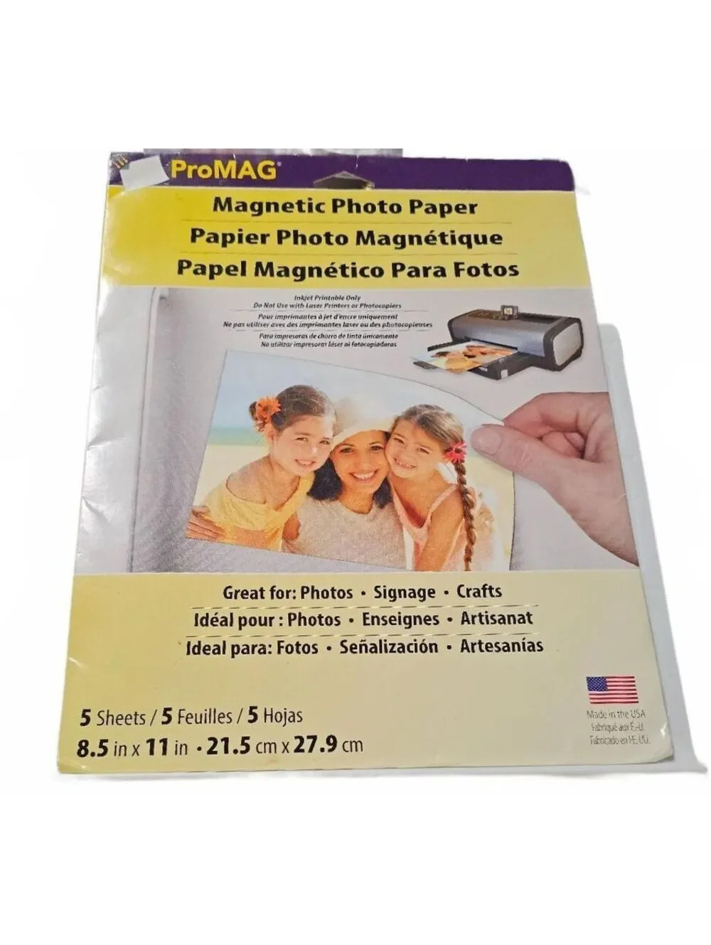 ProMAG Magnetic Photo Paper 8.5x11 - 5 Sheets Inkjet - Open Box - Scuffed Sheets